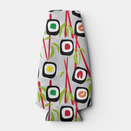 Sushi achtergrond flesjeskoeler (Voorkant)