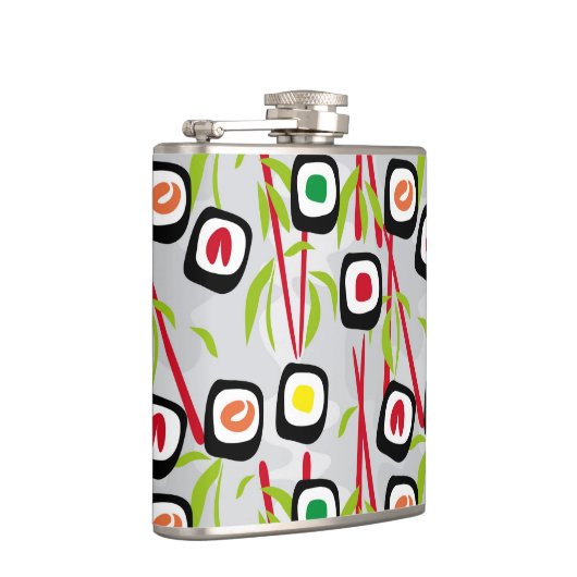 Sushi achtergrond heupfles (Rechts)