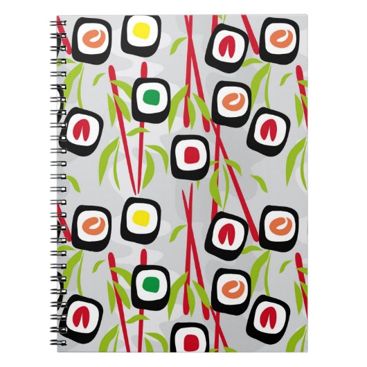Sushi achtergrond notitieboek (Voorkant)