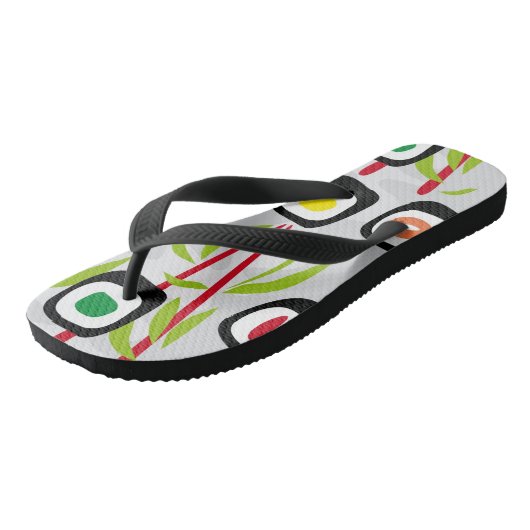 Sushi achtergrond teenslippers (Schuin)