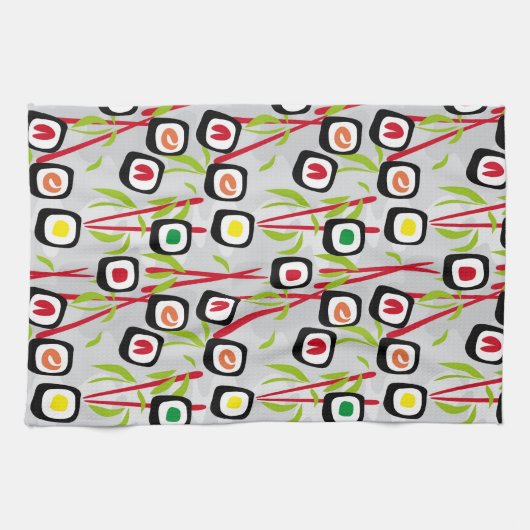 Sushi achtergrond theedoek (Horizontaal)