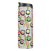 Sushi achtergrond thermosbeker (Geroteerd rechts)