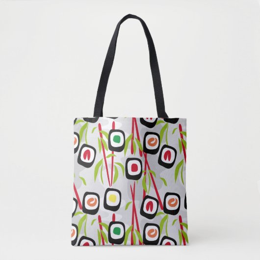 Sushi achtergrond tote bag (Voorkant)