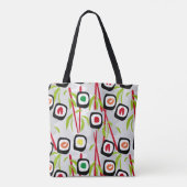 Sushi achtergrond tote bag (Achterkant)