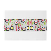 Sushi achtergrond uitnodigingen wikkel (Achterkant Voorbeeld)