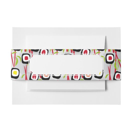 Sushi achtergrond uitnodigingen wikkel (Voorkant Voorbeeld)