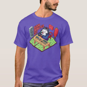 Sushi Addicted Cat Japanse Food Manga T-shirt