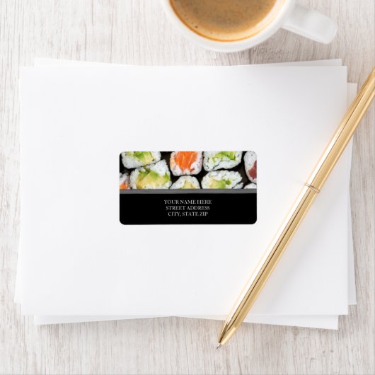 Sushi Adresetiketten Etiket (Insitu)