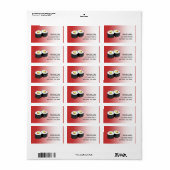 Sushi-adreslabel Etiket (Full Sheet)