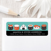 Sushi-adreslabels Etiket (Insitu)