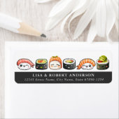 Sushi-adreslabels Etiket (Insitu)