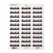 Sushi-adreslabels Etiket (Full Sheet)