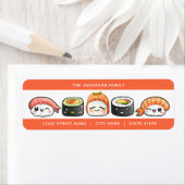 Sushi-adreslabels Etiket (Insitu)