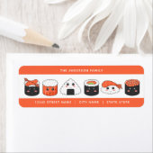 Sushi-adreslabels Etiket (Insitu)