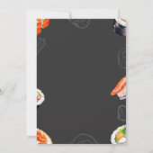 Sushi Adult Verjaardagsdiner The Good Times Roll Kaart (Achterkant)