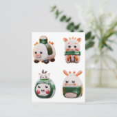 Sushi Animal, postcrossing Briefkaart (Staand voorkant)