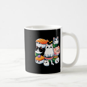 Sushi Anime Cat Sushi Lover Gift Koffiemok