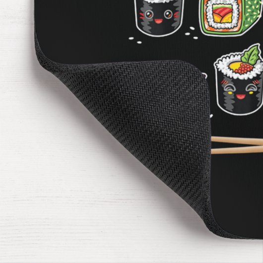 Sushi Anime Kawaii Japans voedsel Lover Otaku Mang Muismat (Hoek)