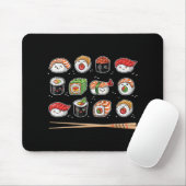 Sushi Anime Kawaii Japans voedsel Lover Otaku Mang Muismat (Met muis)