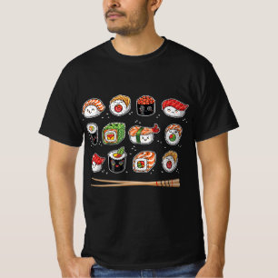 Sushi Anime Kawaii Japans voedsel Lover Otaku Mang T-shirt