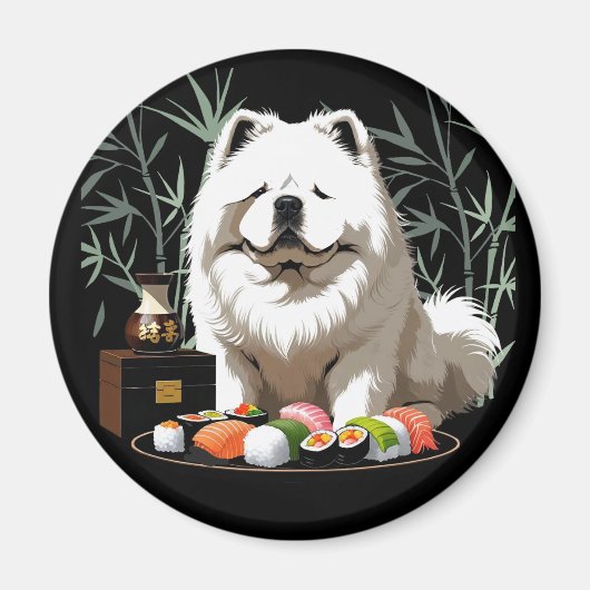 SUSHI ANYONE - Cream Chow Magneet (Voorkant)