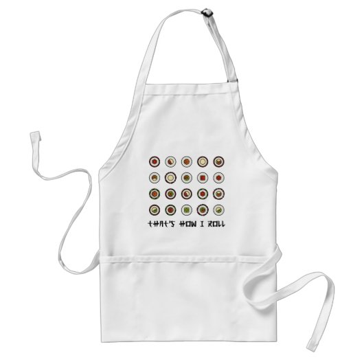 Sushi apron standaard schort (Voorkant)