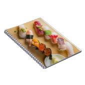 Sushi Art on Wooden Platter Notebook Notitieboek (Rechterzijde)