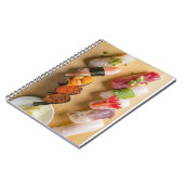 Sushi Art on Wooden Platter Notebook Notitieboek (Linkerzijde)