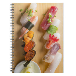 Sushi Art on Wooden Platter Notebook Notitieboek