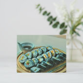  Sushi Artwork Briefkaart (Staand voorkant)