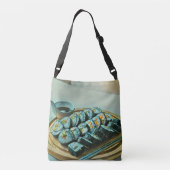  Sushi Artwork Crossbody Tas (Achterkant)
