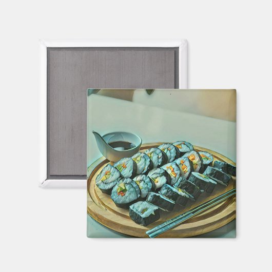  Sushi Artwork Magneet (Voorkant / Achterkant)