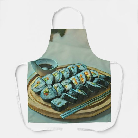  Sushi Artwork Schort (Voorkant)