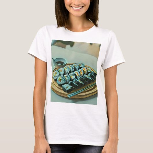  Sushi Artwork T-shirt (Voorkant)