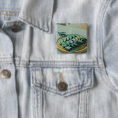  Sushi Artwork Vierkante Button 5,1 Cm (In situ)