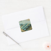 Sushi Artwork Vierkante Sticker (Envelop)