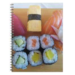 Sushi Asia Fish Rice Food Notitieboek