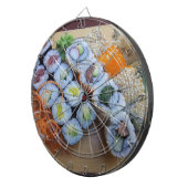 Sushi Asia Rice Fish Food Zee Dartbord (Voorkant Rechts)