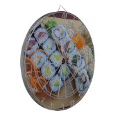Sushi Asia Rice Fish Food Zee Dartbord (Voorkant Links)