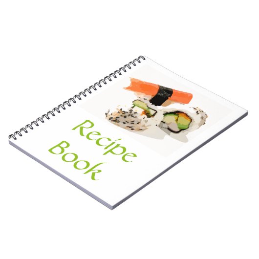 Sushi Aziatisch Japans voedingsreceptenboek cadeau Notitieboek (Linkerzijde)