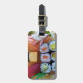 Sushi Azië Vis Rijst Eten Bagagelabel (Voorkant verticaal)
