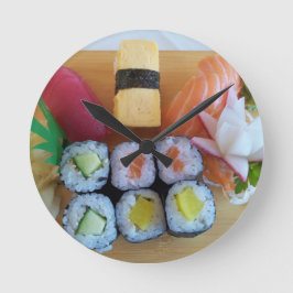 Sushi Azië Vis Rijst Eten Ronde Klok