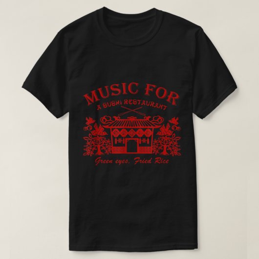 Sushi Baby Music voor een Sushi Restaurant T-shirt (Design voorkant)