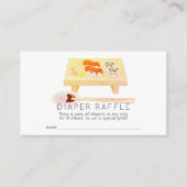 Sushi Baby shower Diaper Raffle Ticket Informatiekaartje (Voorkant)