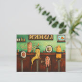 Sushi Bar Briefkaart (Staand voorkant)