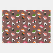Sushi Bar Inpakpapier Set van 3 Vel (Voorkant 3)