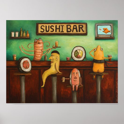 Sushi Bar Poster (Voorkant)