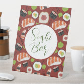 Sushi Bar Reclamebord Met Voetstuk (Insitu)