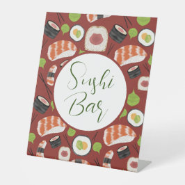 Sushi Bar Reclamebord Met Voetstuk