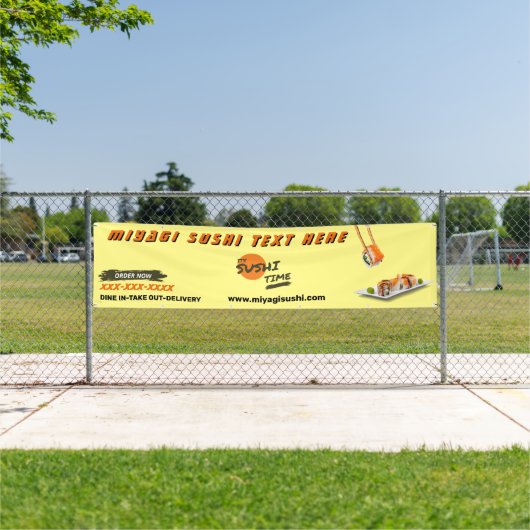 Sushi Bar Restaurant aanpassen Adverteren Groot Spandoek (Insitu)